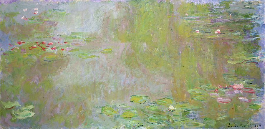 Nature Digital Art - Claude Monet - The Water-Lilies Pond  by Celestial Images