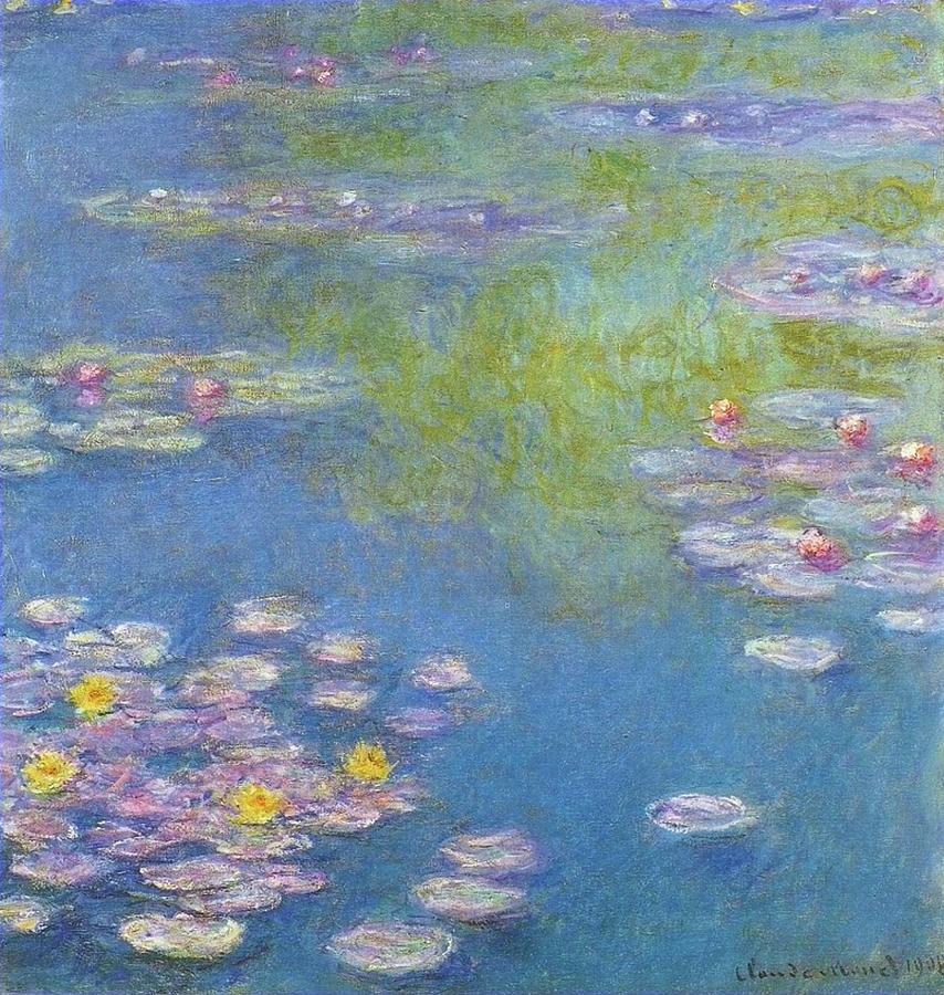 MONET. Water Lilies. 1908. Digital Art by Tom Hill | Fine Art America