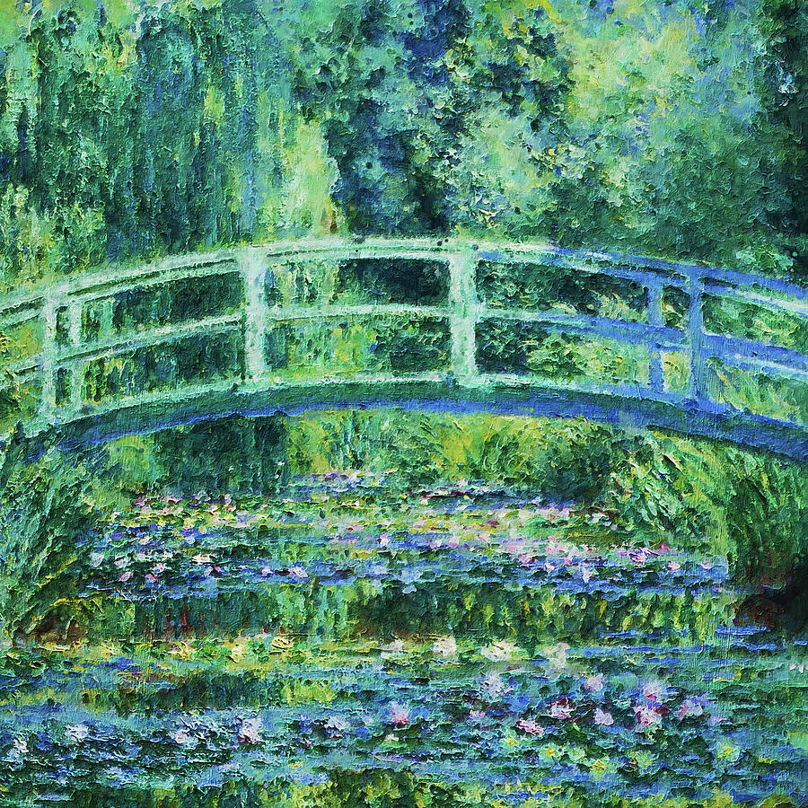 Claude Monet - The Water Lily Pond, Green Harmony - Amazing Oil ...