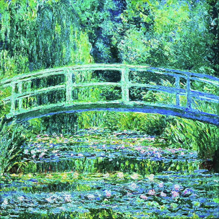 Claude Monet - The Water Lily Pond, Green Harmony - Excellent ...