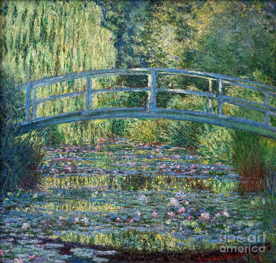 Claude Monet Water Lily pond Green Harmony Painting by James Jason | Pixels