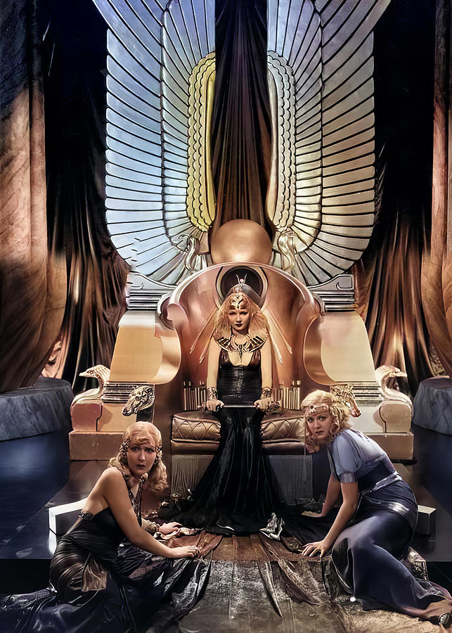 Claudette Colbert as Cleopatra Digital Art by Chuck Staley