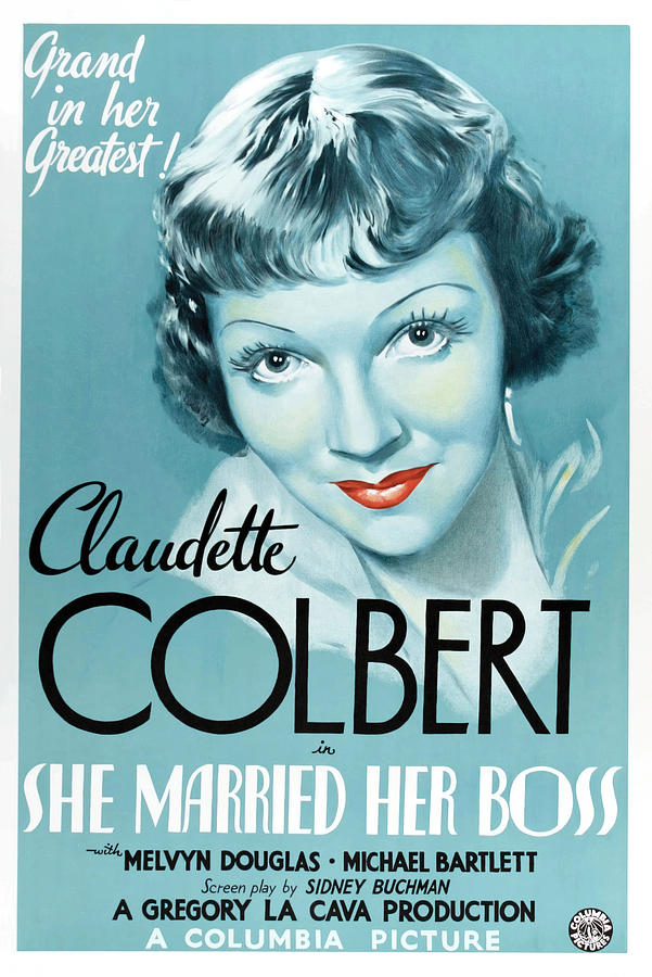 CLAUDETTE COLBERT in SHE MARRIED HER BOSS -1935-, directed by GREGORY LA CAVA. Photograph by Album
