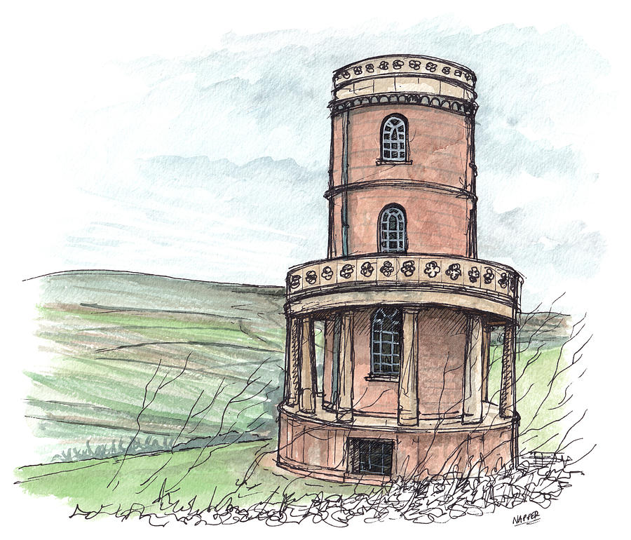 Clavell Tower Dorset Painting by Tom Napper