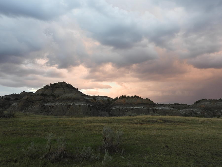 Clay Buttes and Stormy Skies Photograph by Amanda R Wright