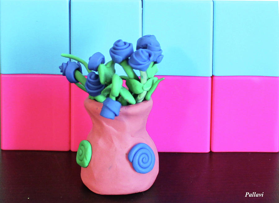 Clay Flowers Painting