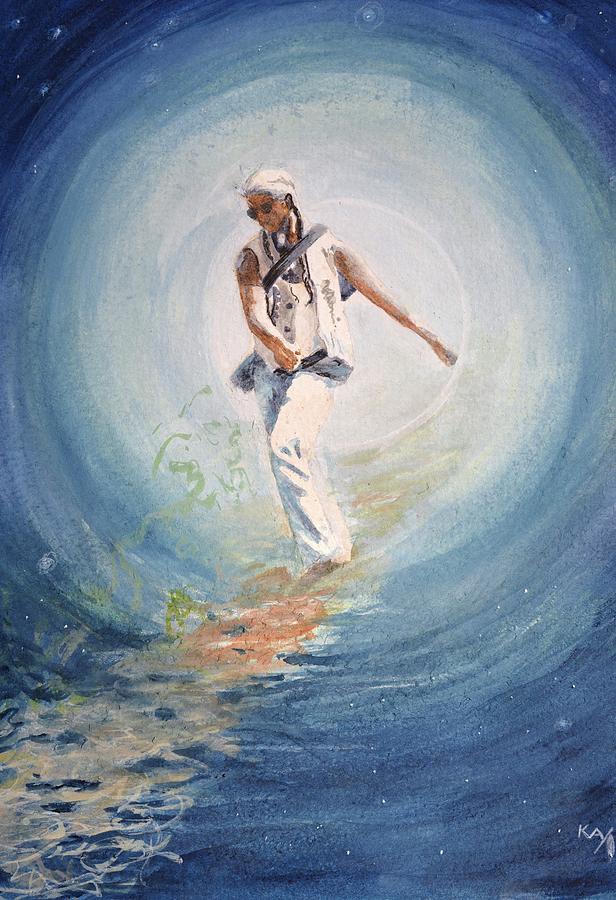 Shaman Painting - Clay Lomakayu Soul Dreamer by Patty Kay Hall