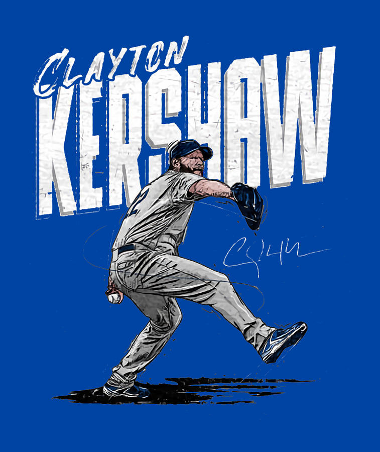 Clayton Kershaw Chisel Digital Art by Kelvin Kent