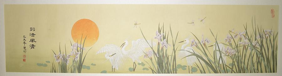 Clean feathers, clean air Painting by HuiZhen Zhang Clean feathers, clean air Painting by HuiZhen Zhang