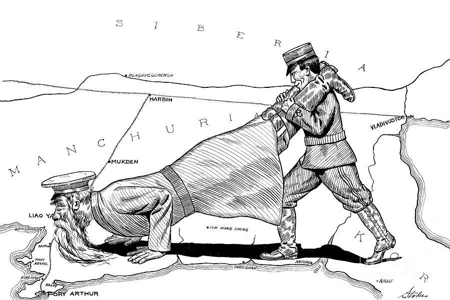 Cleaning up in Manchuria Drawing by Percy Stokes