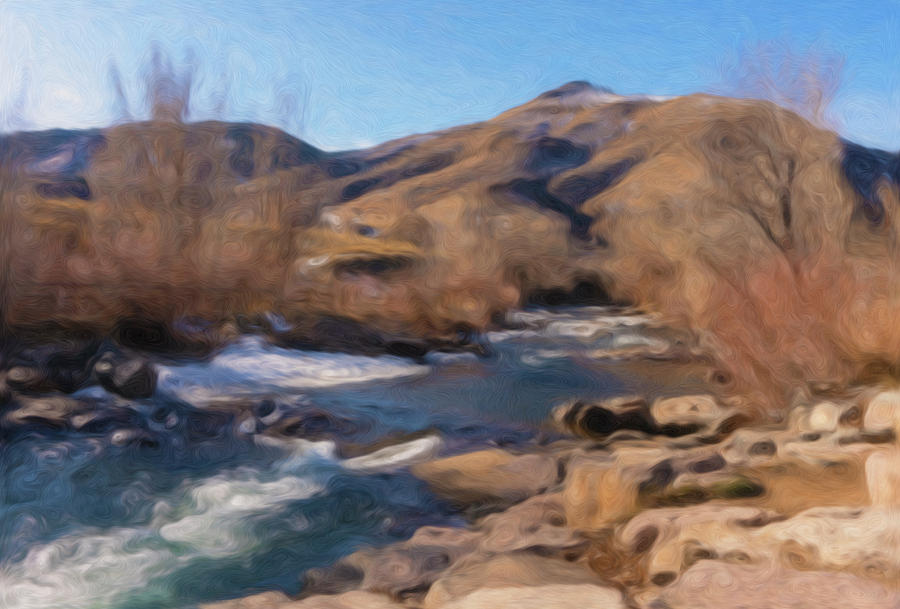 Clear Creek Winter Scene by Barbara Rogers Clear Creek Winter Scene by Barbara Rogers