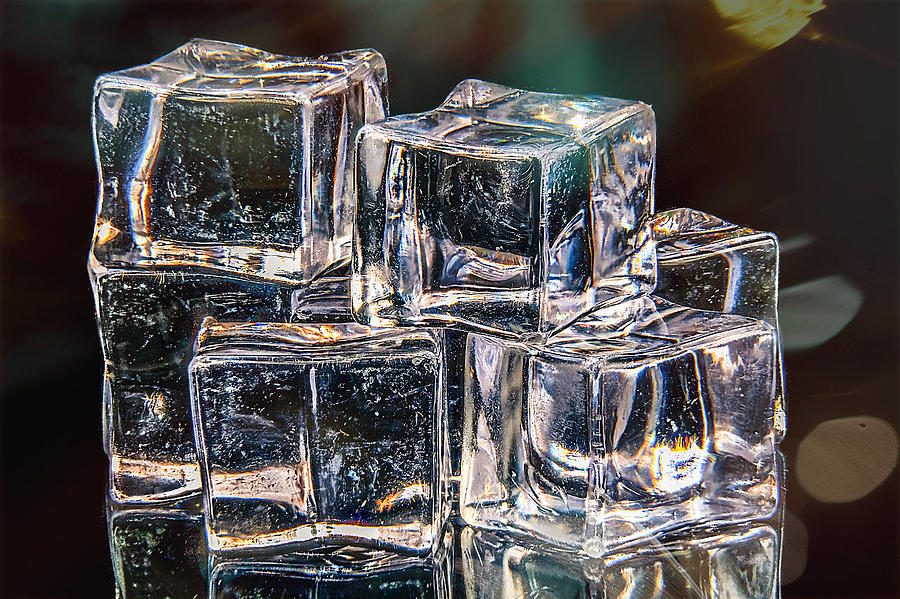 Clear Cubes Macro Photograph by Stuart Litoff