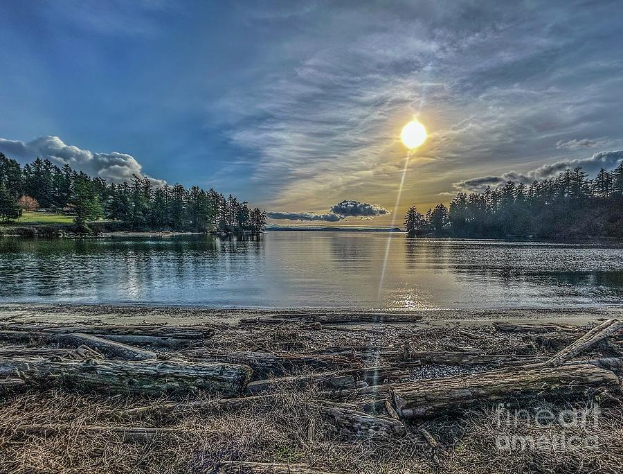 Orcas Island Photograph - Clear Day on Buck Bay by William Wyckoff