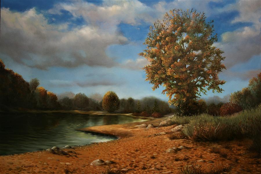 Clear fall day Painting by William Albanese Sr