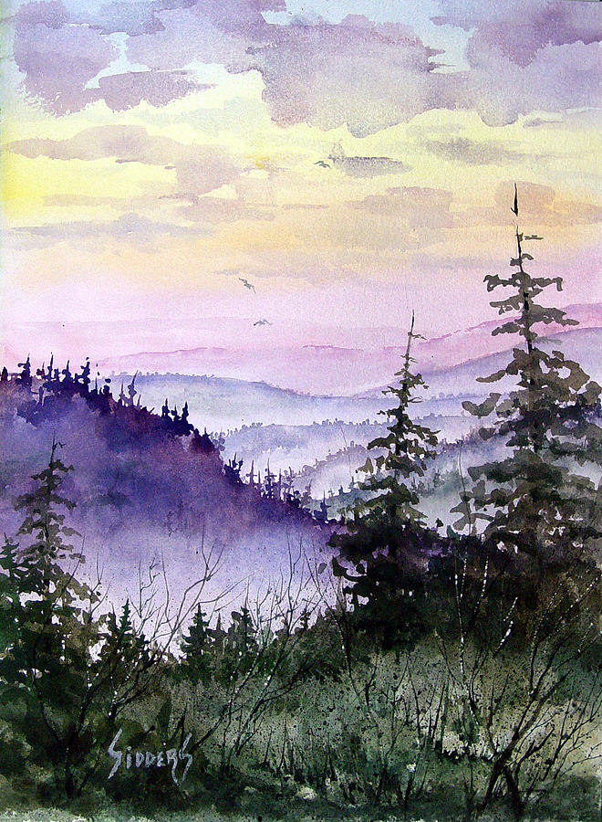Clear Mountain Morning Painting by Sam Sidders