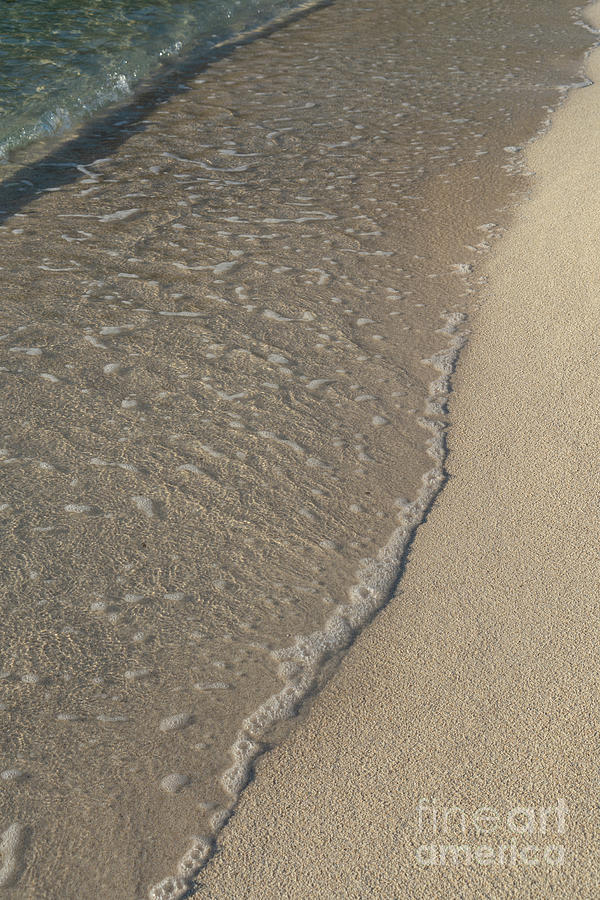 Clear sea water, waves and sandy beach 1 Photograph by Adriana Mueller