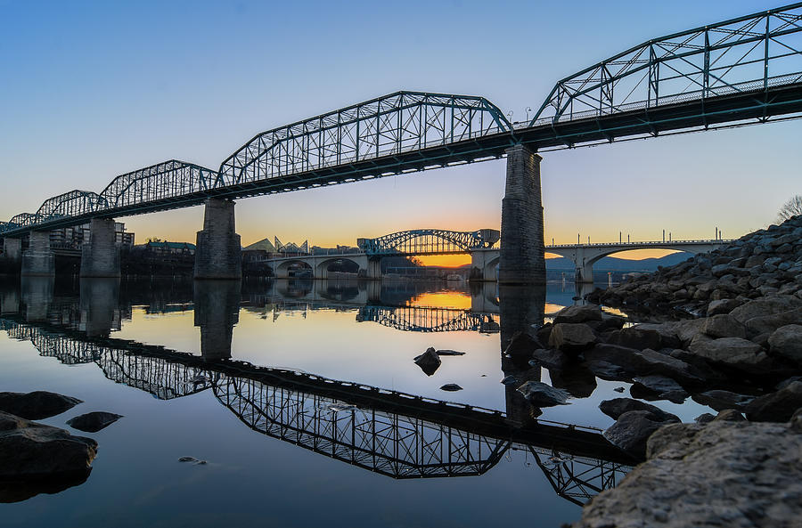 Clear Sunset Bridges Photograph by ISOneedphotos