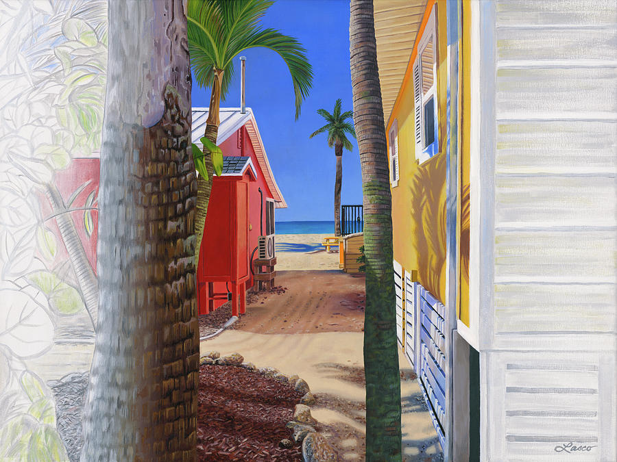 Clear Through the Castaways Painting by Ginny Lasco