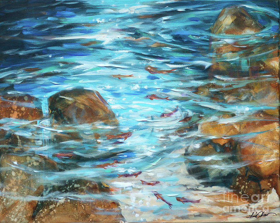 Clear Waters Painting by Linda Olsen