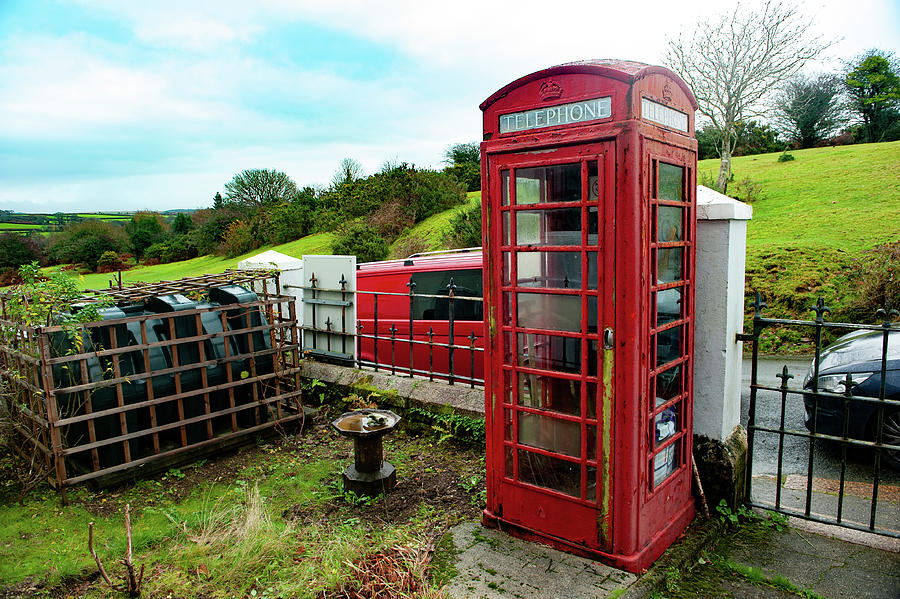 Clearbrook Red Telephone Box Dartmoor Photograph by Helen Jackson