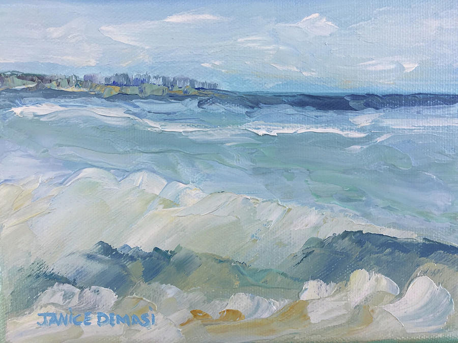 Clearwater Beach from Honeymoon Island on a Warm and Windy Day Painting
