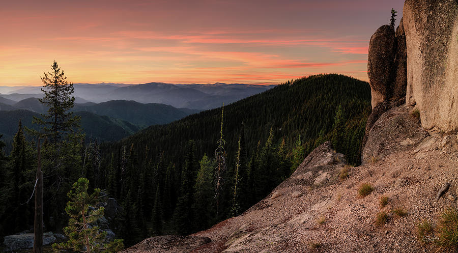 Clearwater Mountains Sunrise Photograph by Leland D Howard