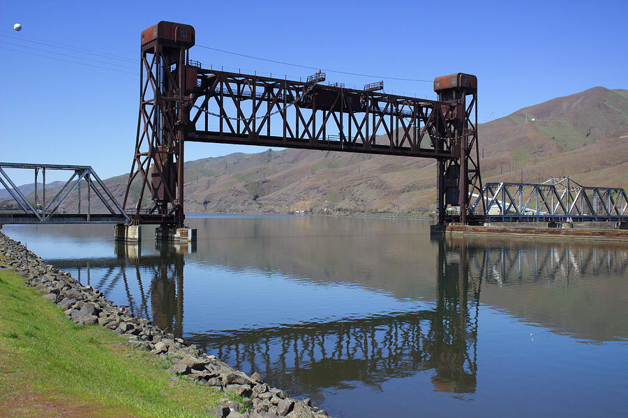 Clearwater River Railroad Bridge Photograph by Jean Evans