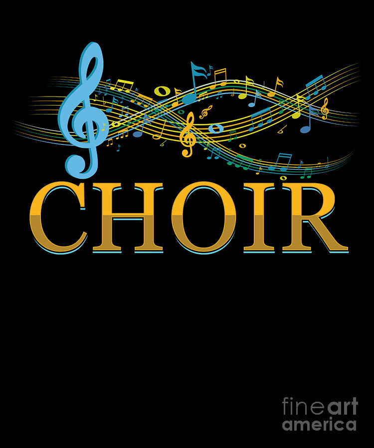 Clef Choir Music Notes Choral Chorus Singing Gift Digital Art By Thomas 