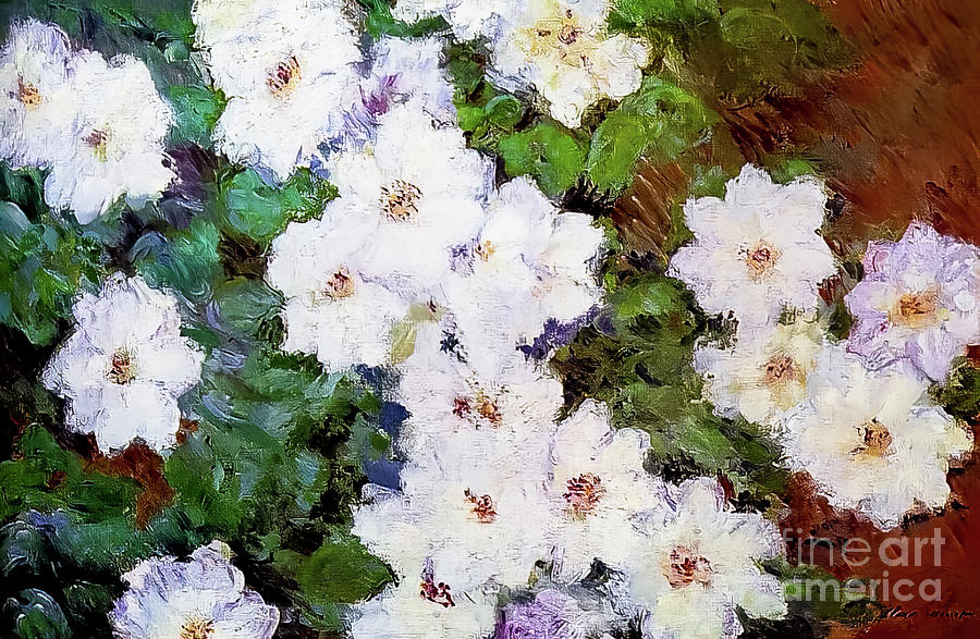 Clematis by Claude Monet 1897 Painting by Claude Monet