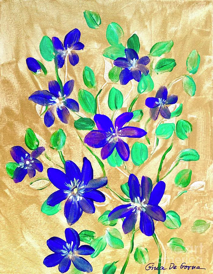 Clematis Painting by Gina De Gorna