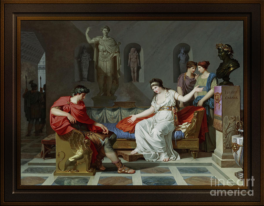 Cleopatra and Octavian by Louis Gauffier Remastered Xzendor7 Fine Art Classical Reproductions Painting by Xzendor7
