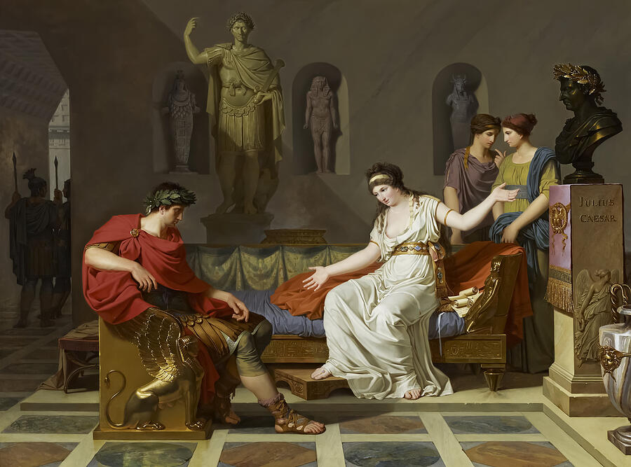 Queen Painting - Cleopatra and Octavian by Louis Gauffier by The Luxury Art Collection