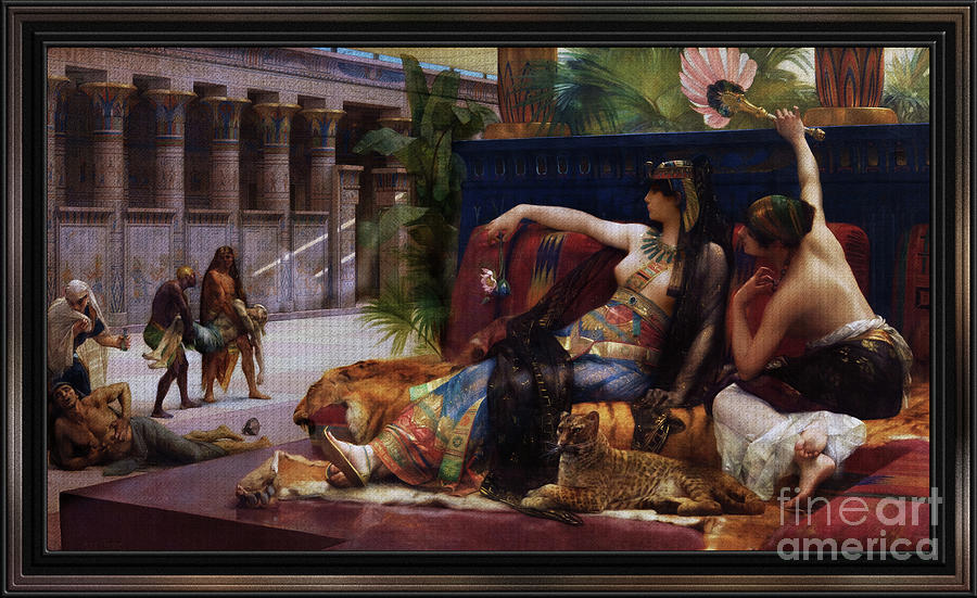 Cleopatra by Alexandre Cabanel Old Masters Classical Art Reproduction Painting by Rolando Burbon