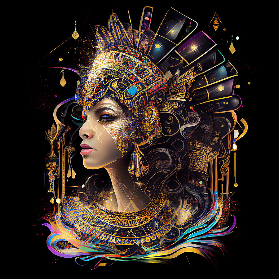 Cleopatra In Rome Digital Art by VRL Arts - Fine Art America