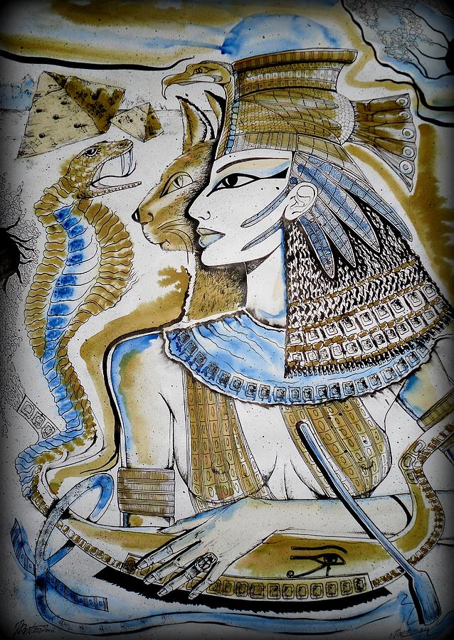 Cleopatra's Story Drawing by Natasa Janjatovic Pixels