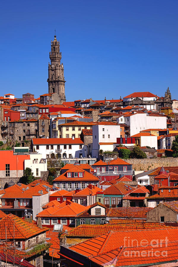 Clerigos Tower over Porto Photograph by Olivier Le Queinec