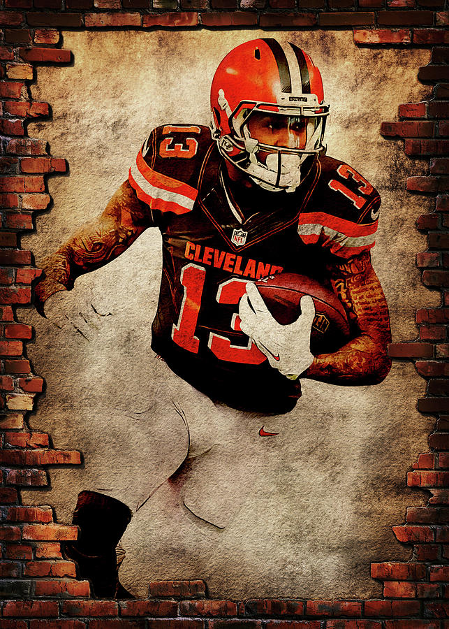 Odell Beckham Jr Poster Cleveland Browns Canvas Print 