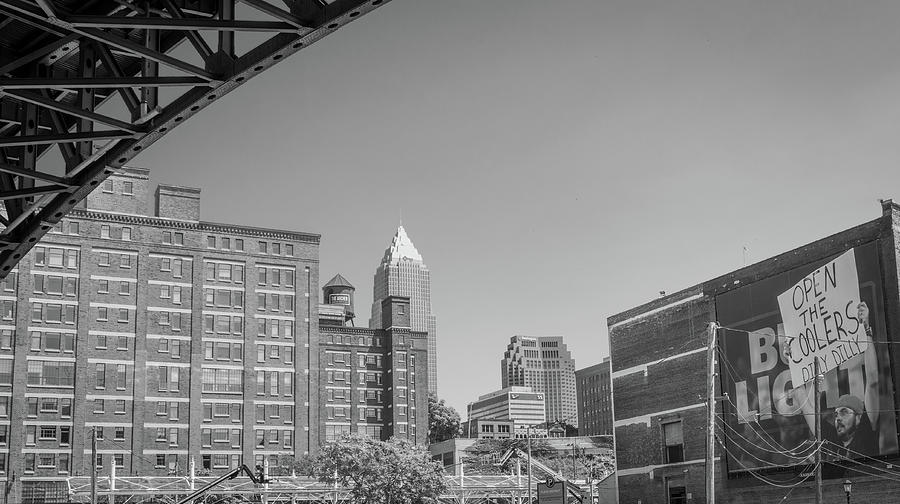 Cleveland City Black White Photograph by Aaron Geraud