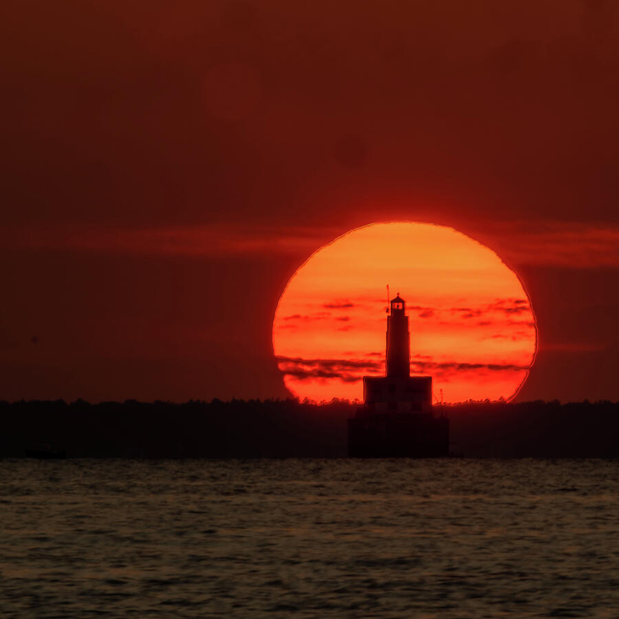 Cleveland Ledge Illuminated Photograph by John Mara Fine Art America