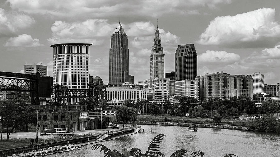 Cleveland Ohio Cuyahoga Cityscape Photograph by Dale Kincaid