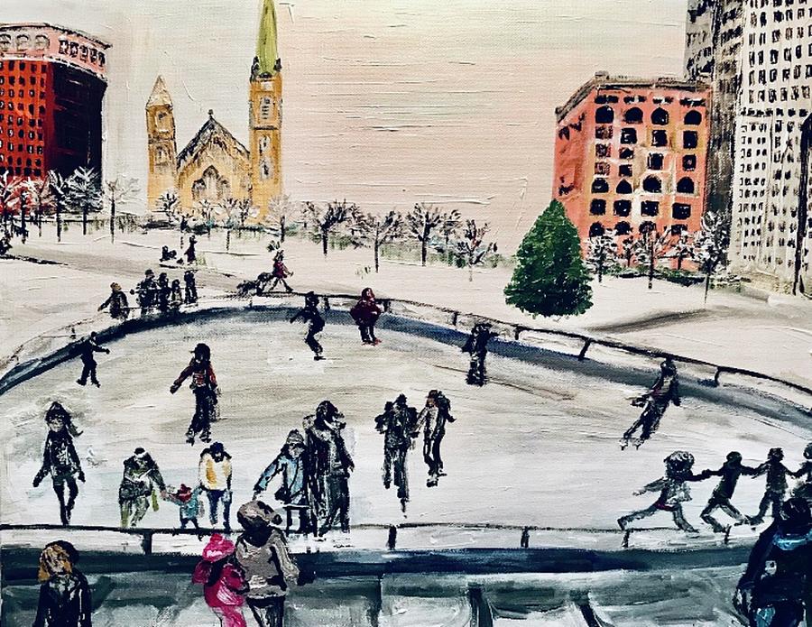 famous ice skating painting