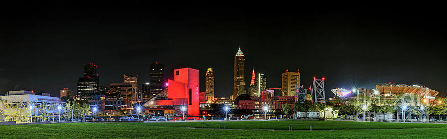 Cleveland Rock and Roll Pano Photograph by Paul Quinn