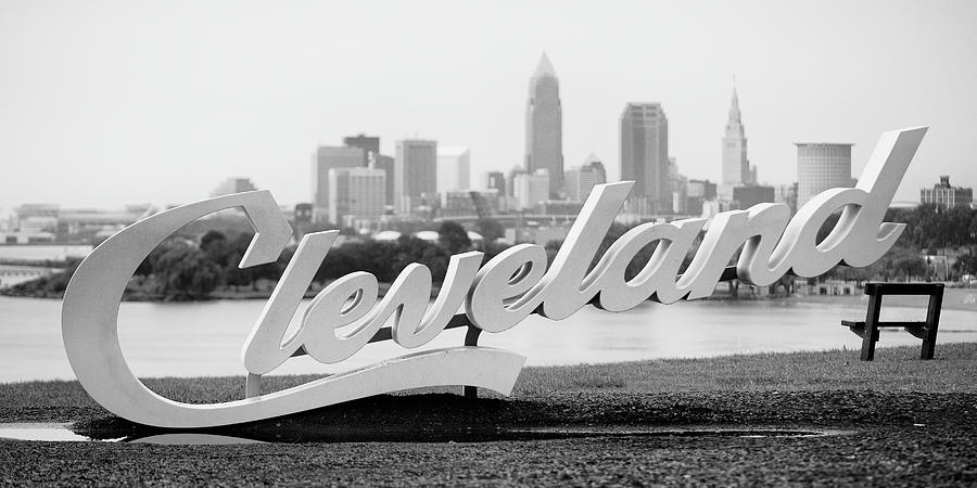 Cleveland Sign Photograph by Rosette Doyle
