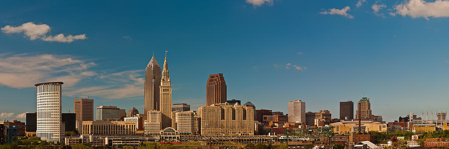 Cleveland skyline Photograph by David Shvartsman