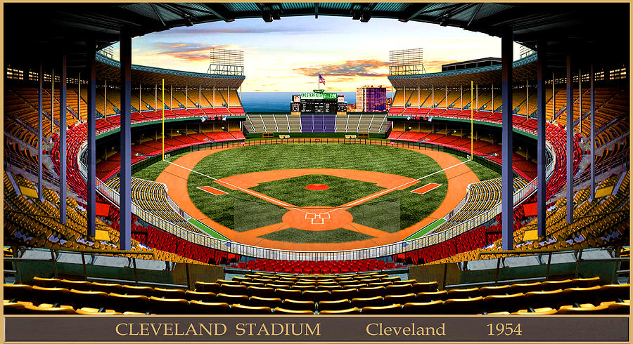 Memorial Stadium 1954 Greeting Card by Gary Grigsby