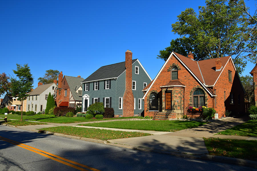 Cleveland Suburb Houses Photograph by Davel5957