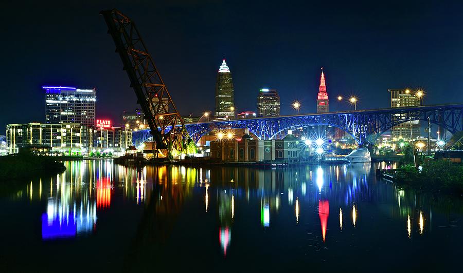 Clevelands Colorful Cuyahoga River Photograph