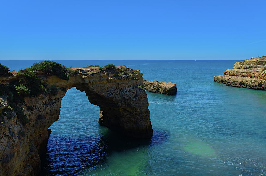 Cliff Arch in Lagoa Beach Photograph by Angelo DeVal