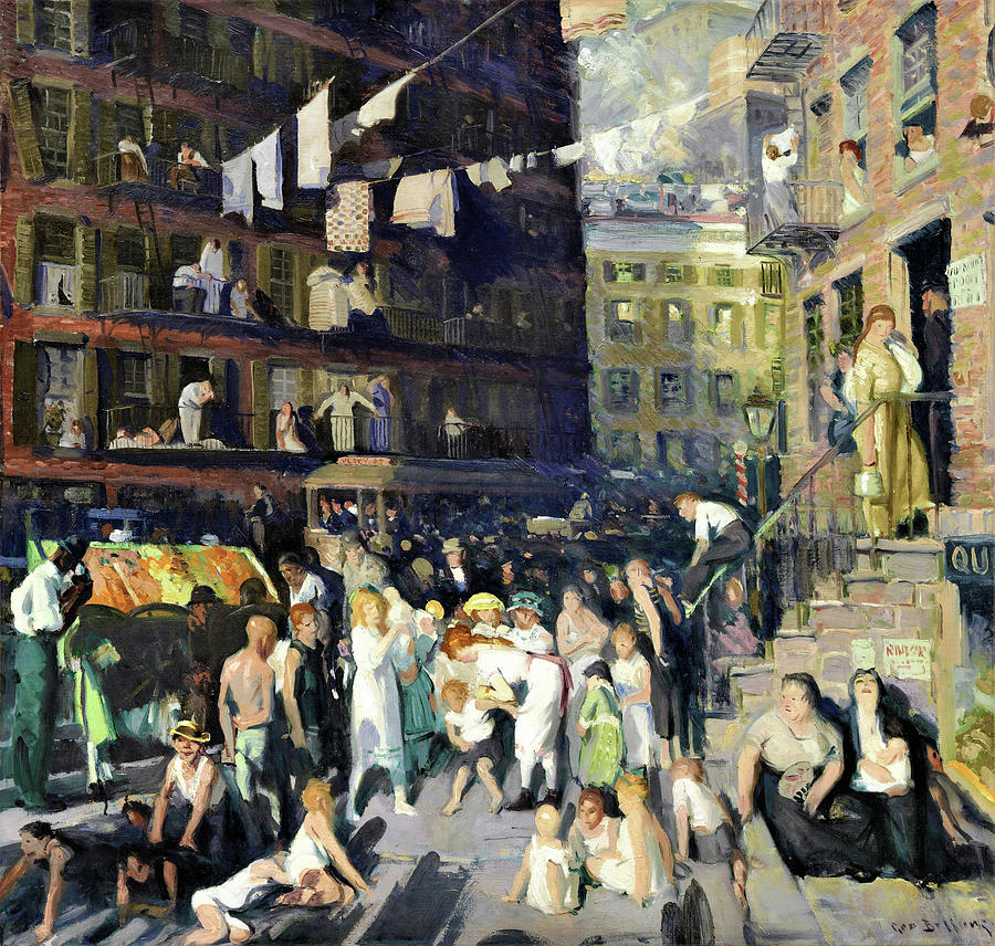 Cliff Dwellers Painting - Cliff Dwellers - Digital Remastered Edition by George Wesley Bellows Cliff Dwellers Painting - Cliff Dwellers - Digital Remastered Edition by George Wesley Bellows