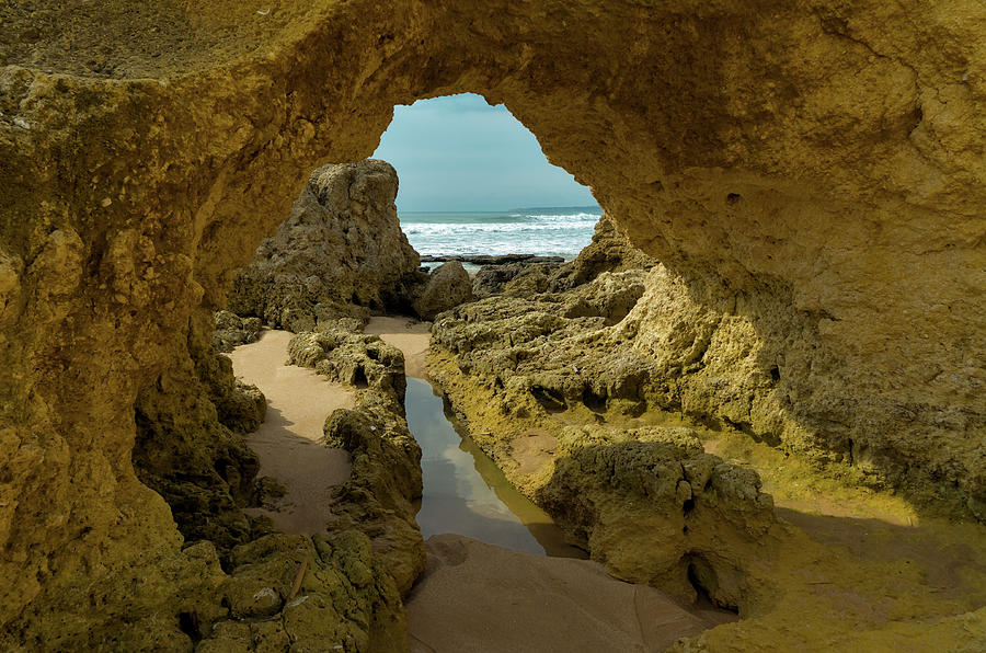 Cliff formations in Sao Lourenco Beach Photograph by Angelo DeVal